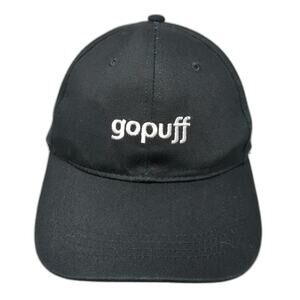 gopuff Baseball Cap Black One Size Adjustable Slide Buckle Embroidery Logo hat